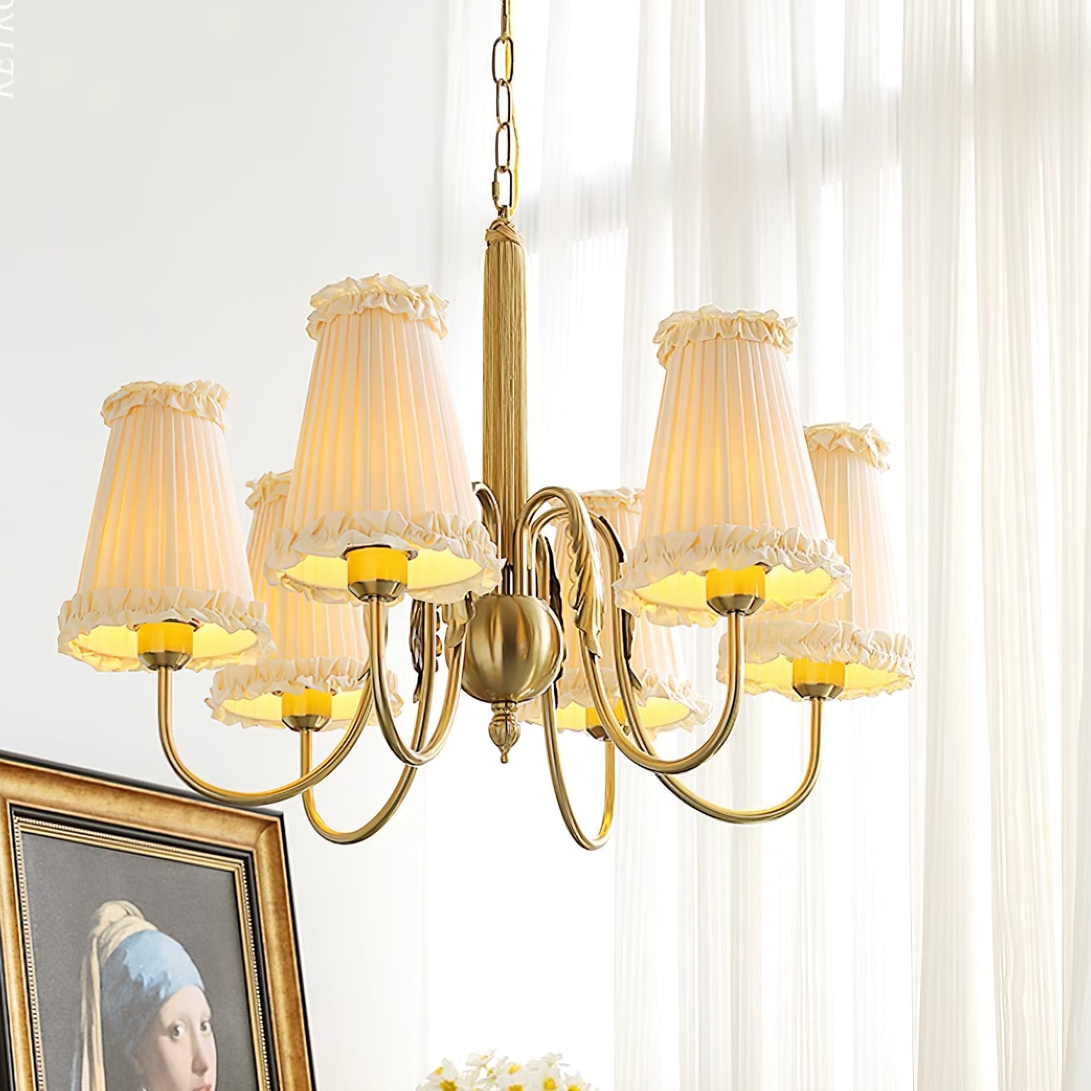Ervaren Vintage Postmodern Luxury Fabric Chandelier - Lamp Copper