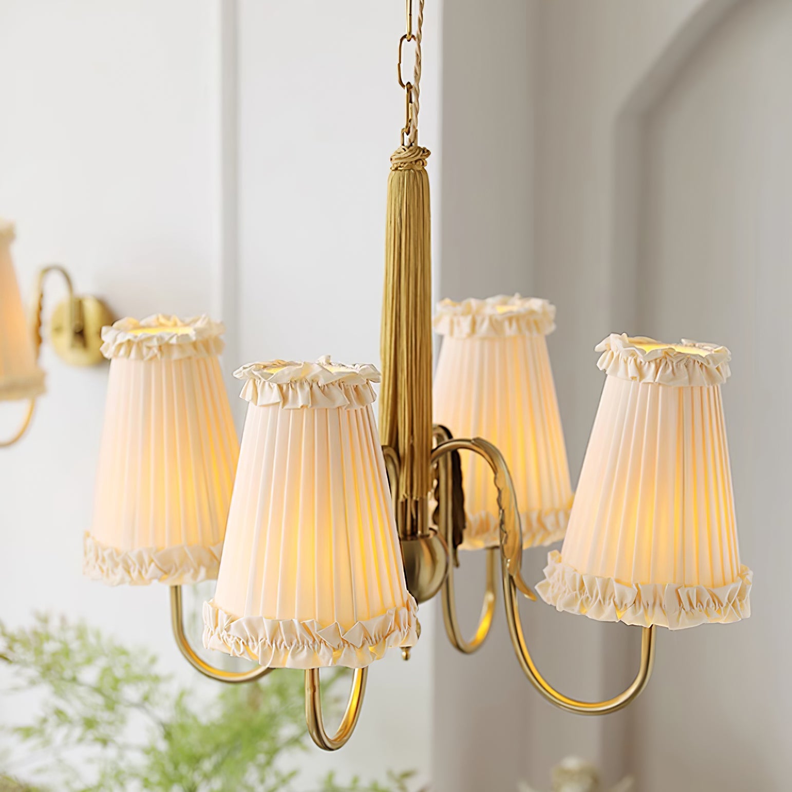 Ervaren Vintage Postmodern Luxury Fabric Chandelier - Lamp Copper