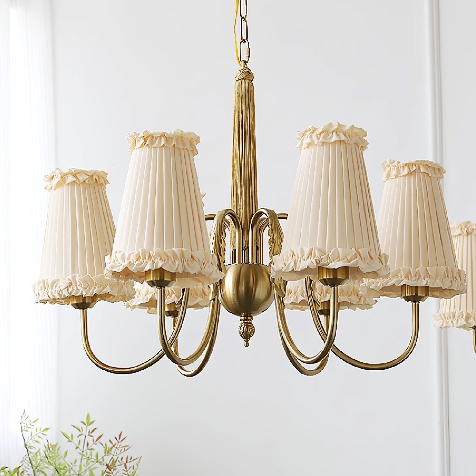 Ervaren Vintage Postmodern Luxury Fabric Chandelier - Lamp Copper