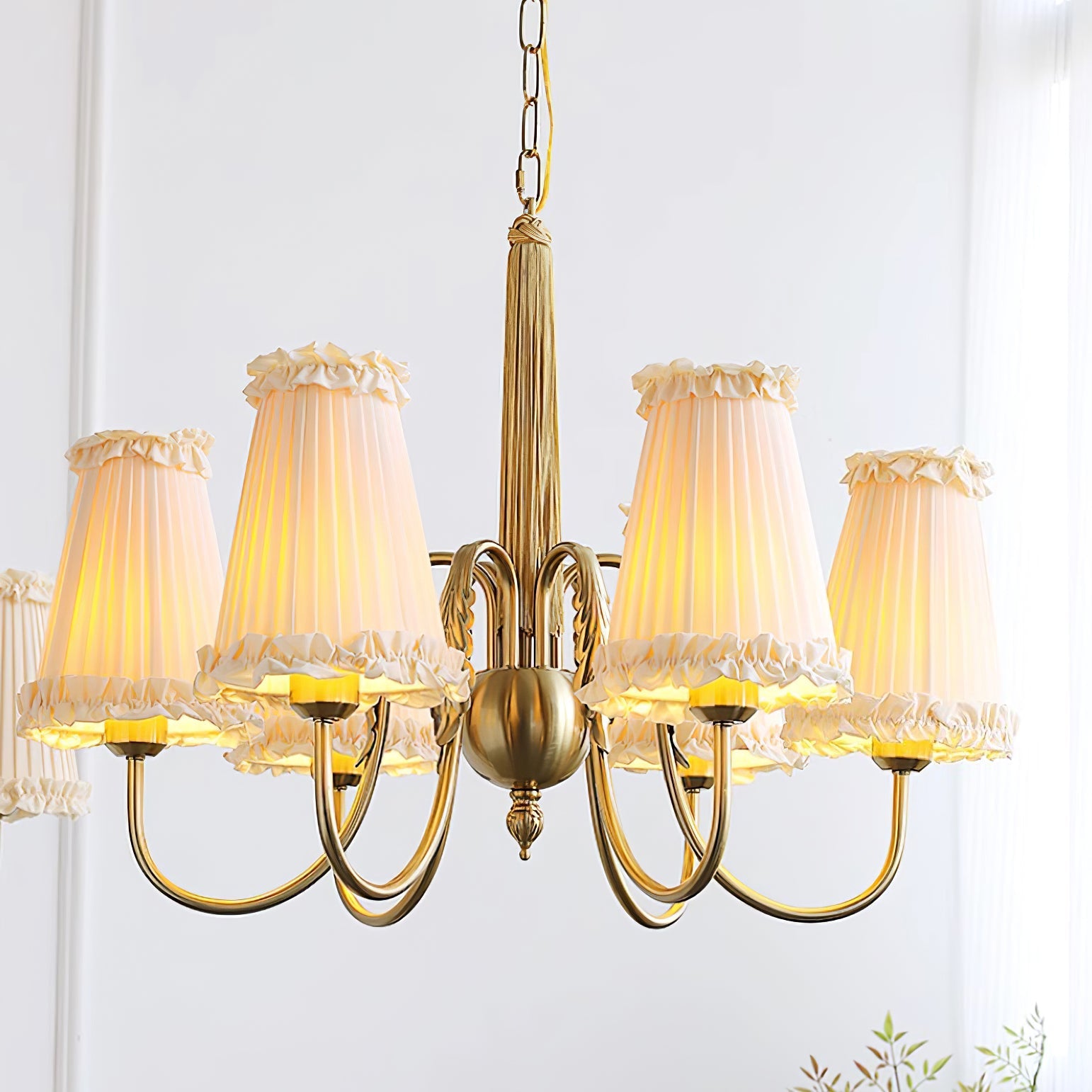 Ervaren Vintage Postmodern Luxury Fabric Chandelier - Lamp Copper