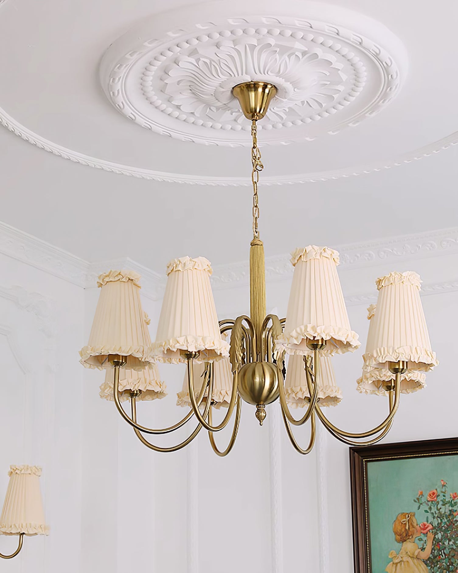 Ervaren Vintage Postmodern Luxury Fabric Chandelier - Lamp Copper