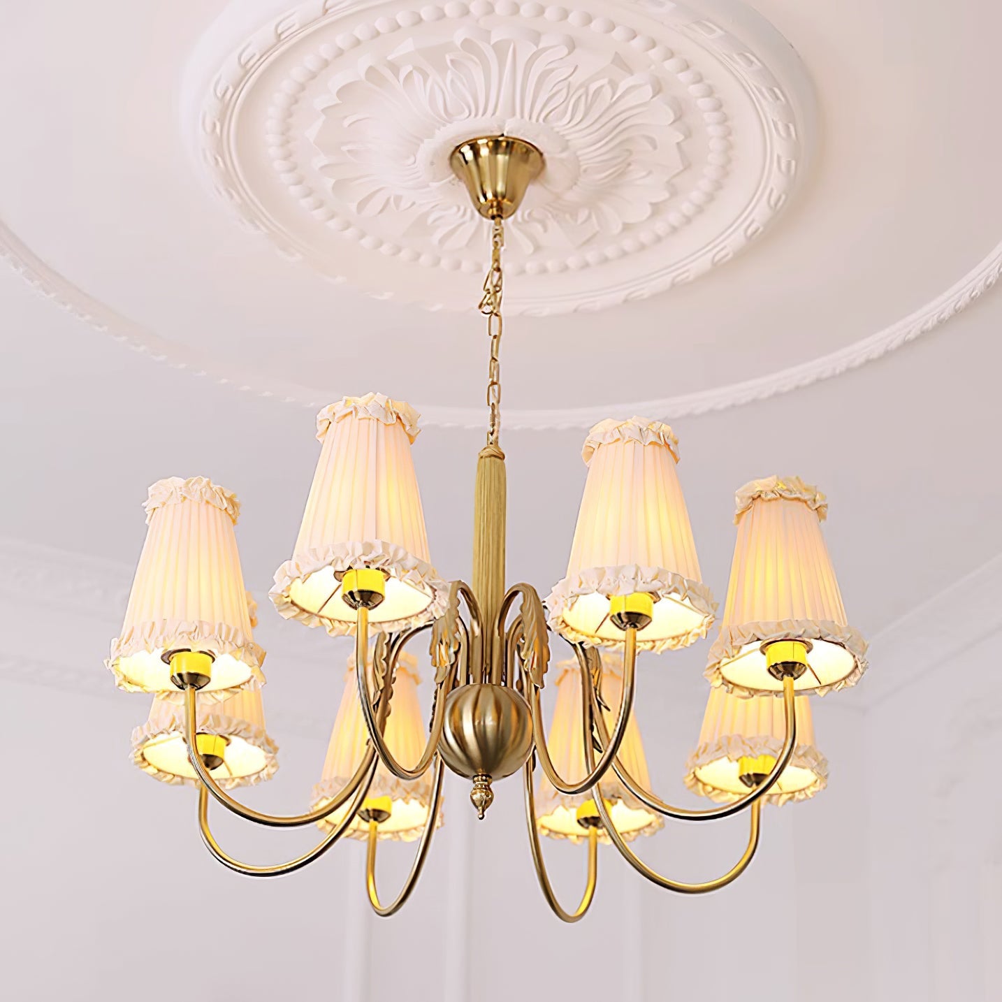 Ervaren Vintage Postmodern Luxury Fabric Chandelier - Lamp Copper