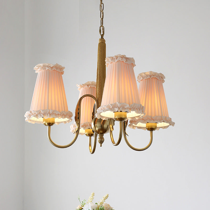 Ervaren Vintage Postmodern Luxury Fabric Chandelier - Lamp Copper