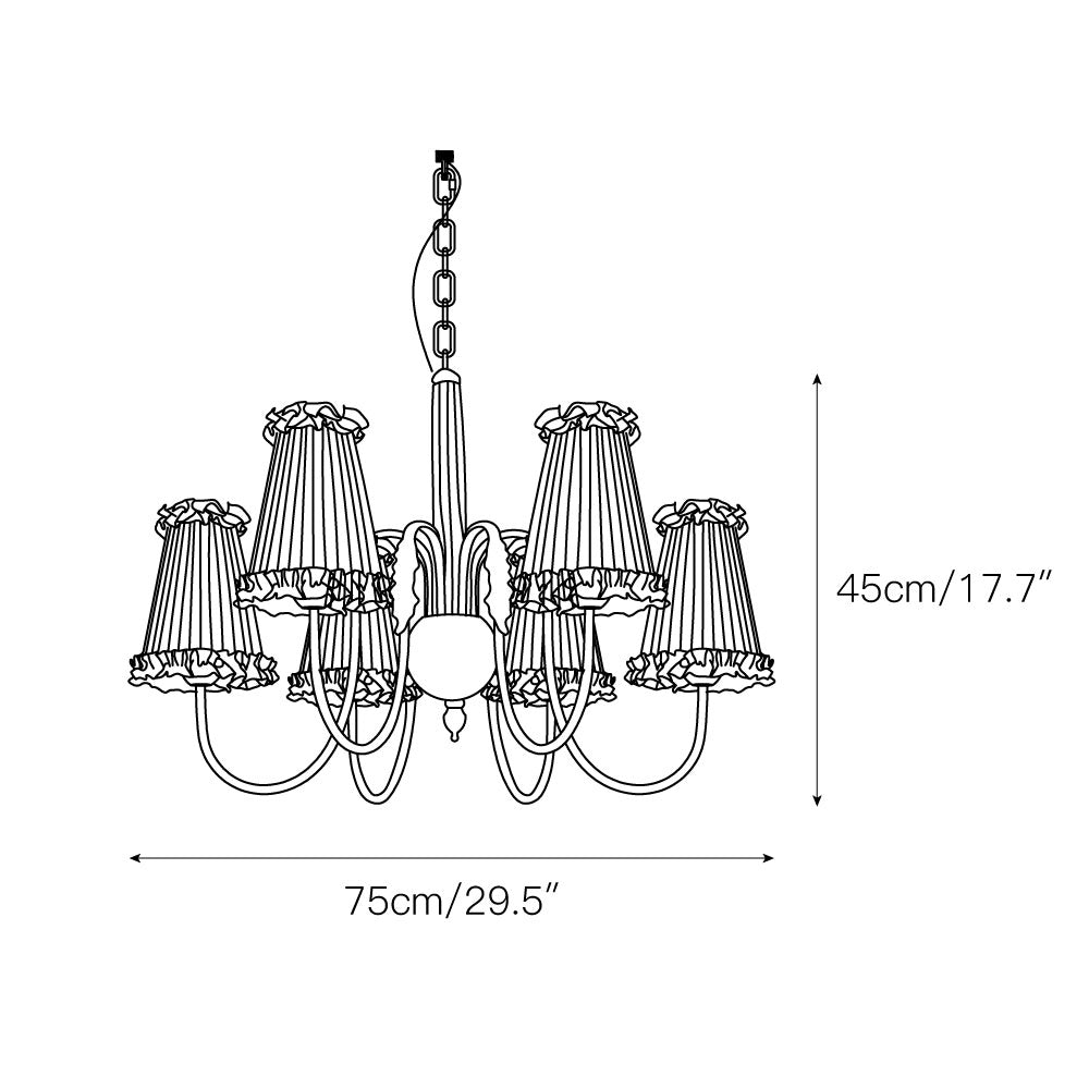 Ervaren Vintage Postmodern Luxury Fabric Chandelier - Lamp Copper