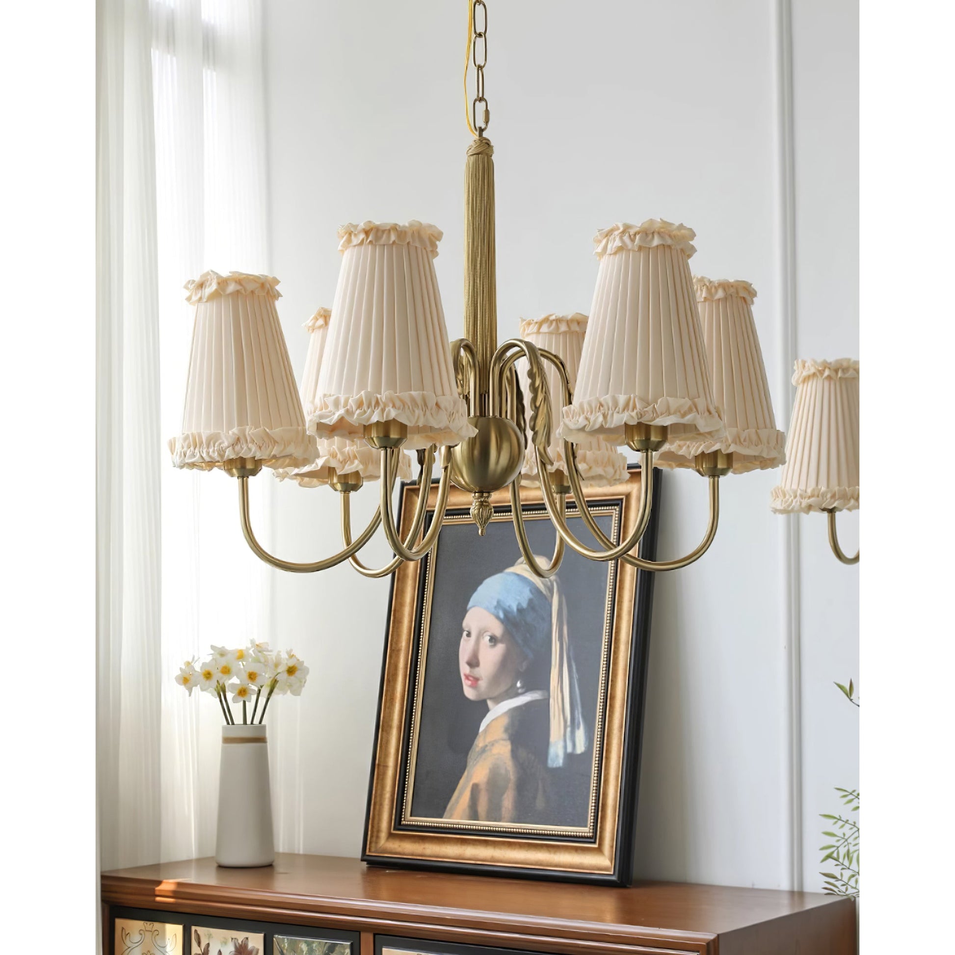 Ervaren Vintage Postmodern Luxury Fabric Chandelier - Lamp Copper
