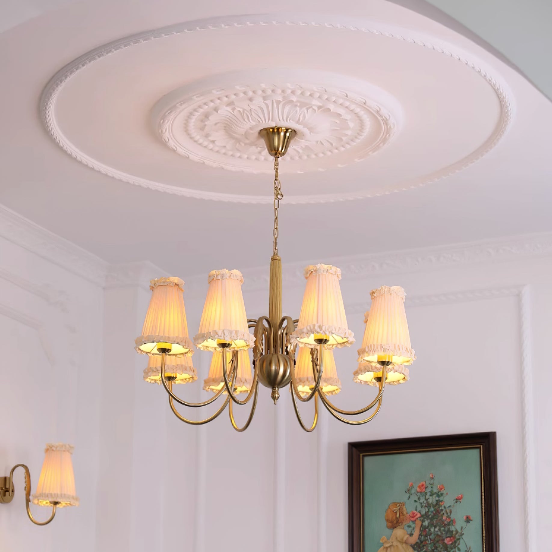 Ervaren Vintage Postmodern Luxury Fabric Chandelier - Lamp Copper