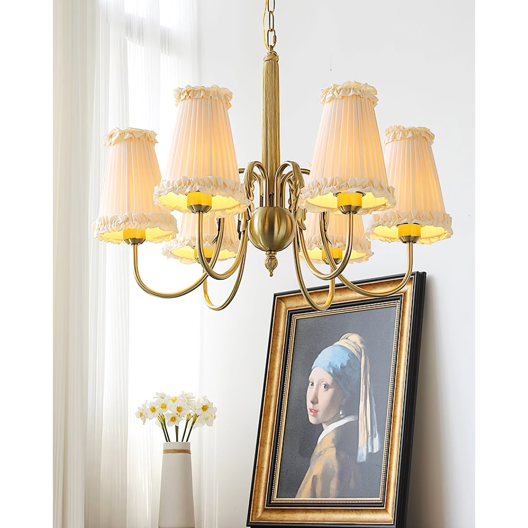 Ervaren Vintage Postmodern Luxury Fabric Chandelier - Lamp Copper
