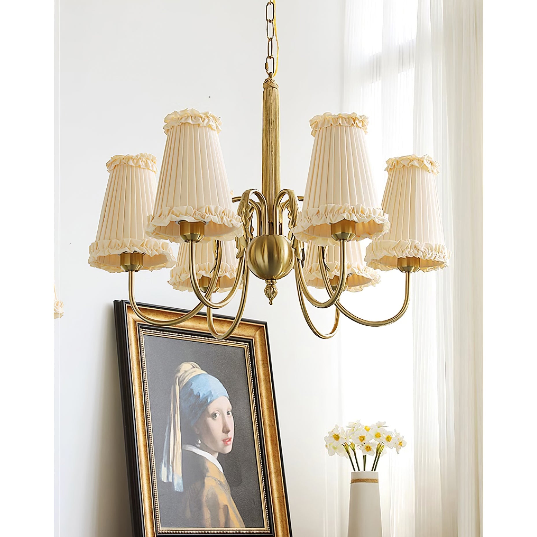 Ervaren Vintage Postmodern Luxury Fabric Chandelier - Lamp Copper