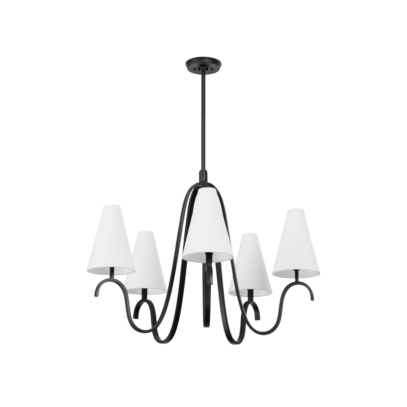 Myvenen Vintage Industrial Metal Fabric Chandelier - Lamp Copper