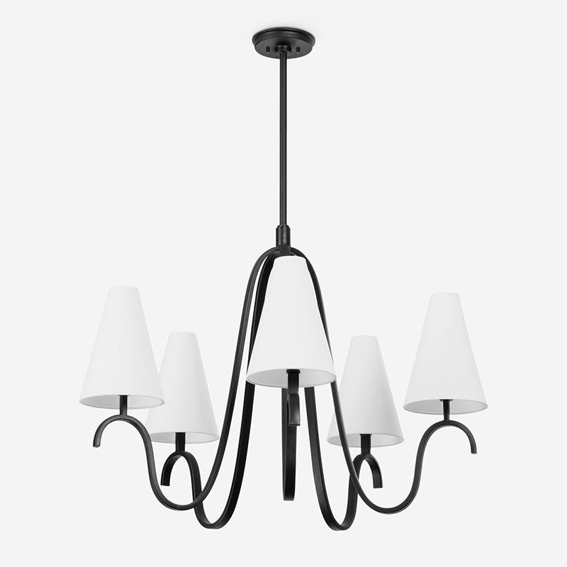 Myvenen Vintage Industrial Metal Fabric Chandelier - Lamp Copper