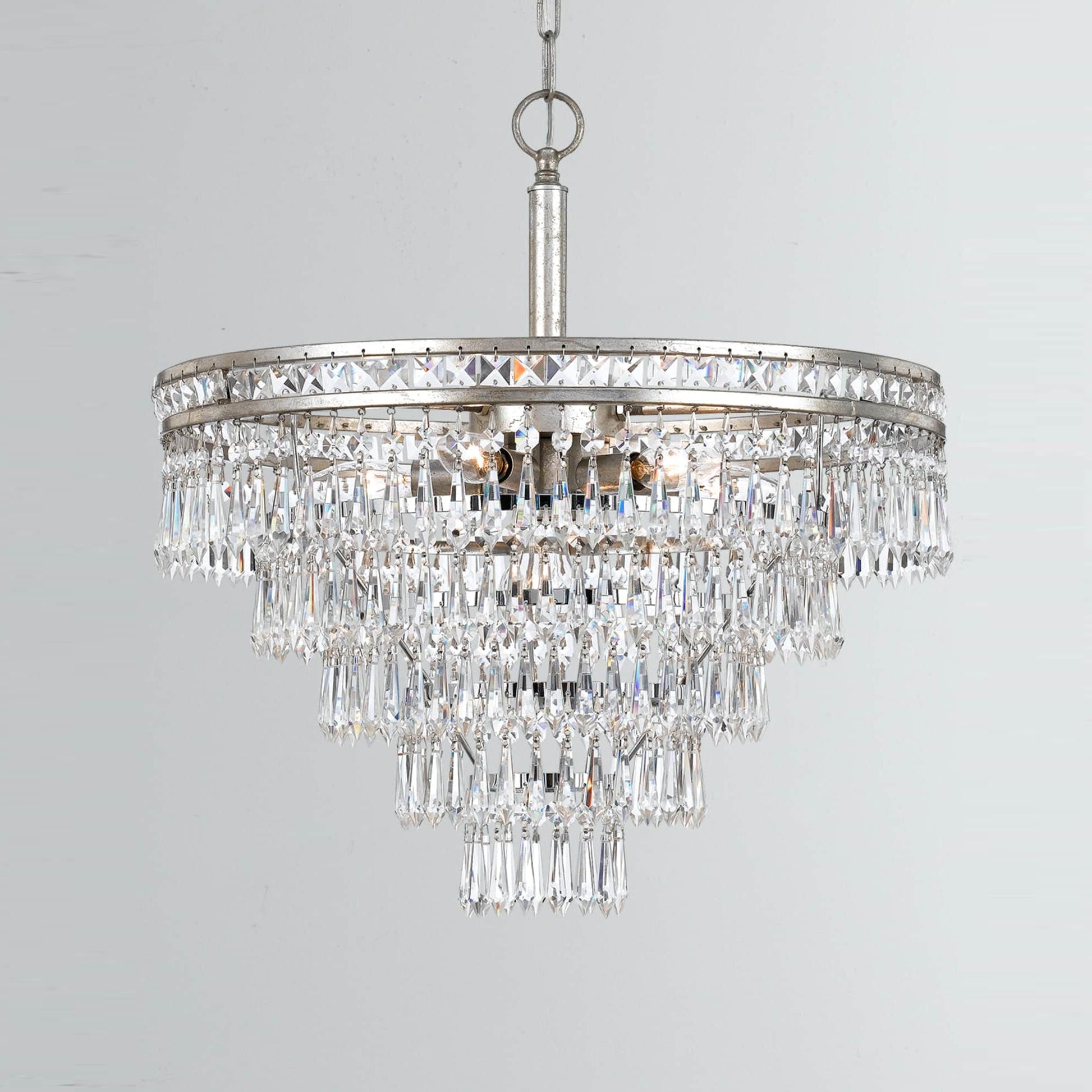 Eurvaryra Postmodern Luxury Metal Crystal Chandelier - Lamp Copper