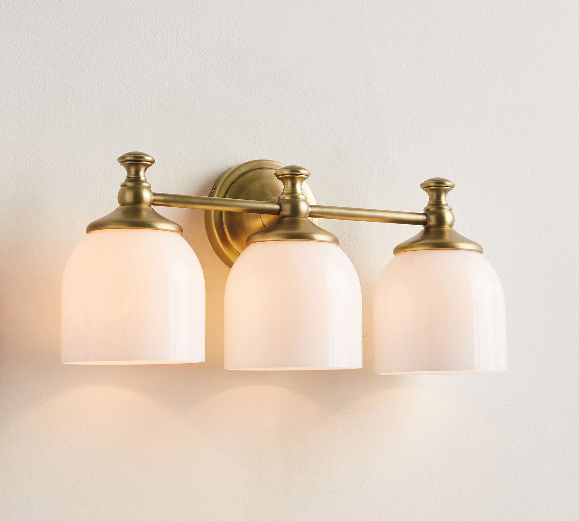 Lumen Modern Minimalist Short Arm Chrome Metal Glass Sconce Wall Lamp - Lamp Copper