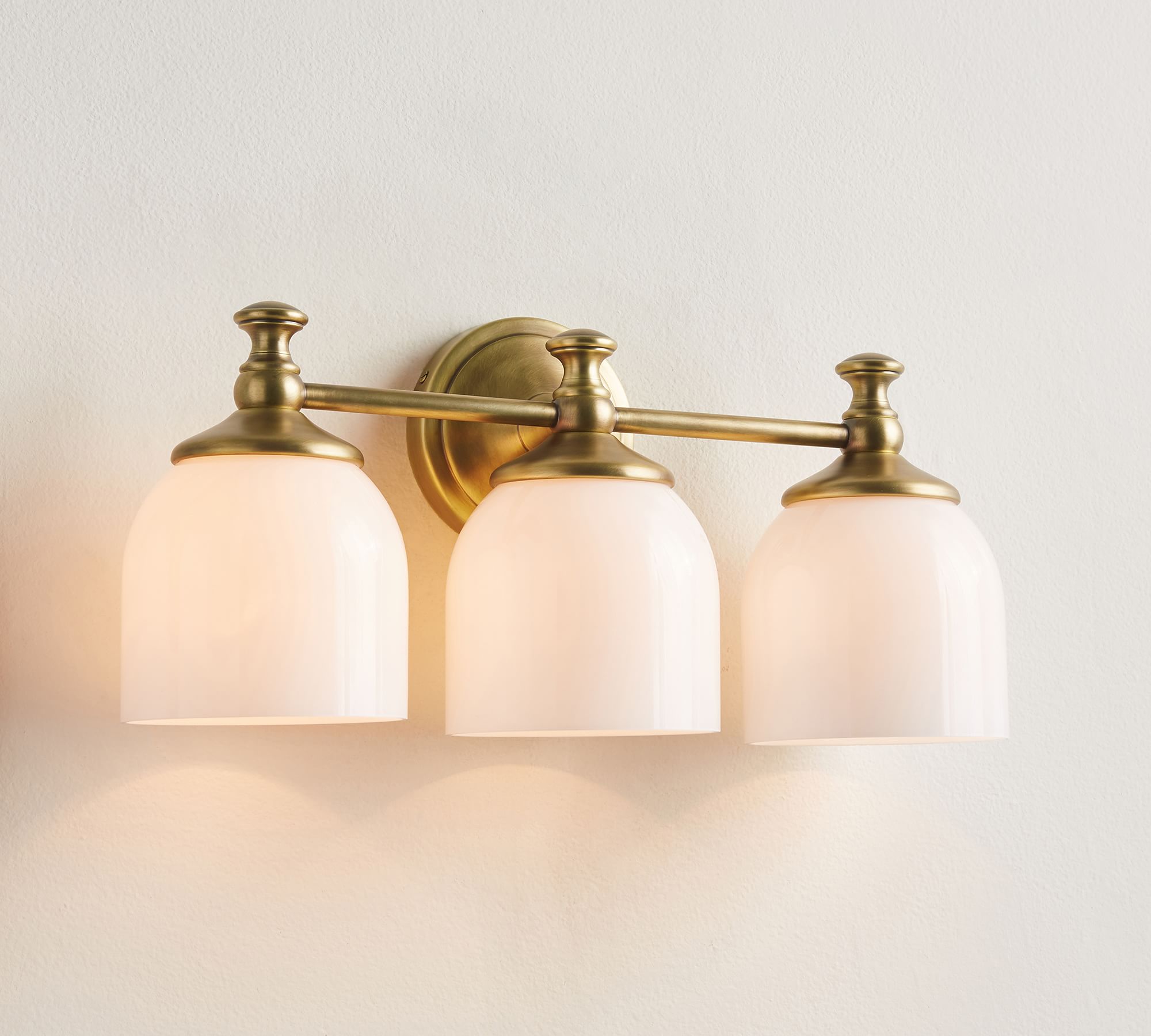 Lumen Modern Minimalist Short Arm Chrome Metal Glass Sconce Wall Lamp - Lamp Copper