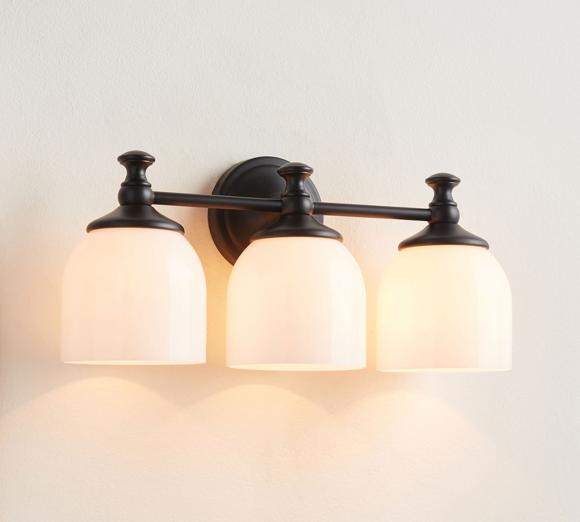 Lumen Modern Minimalist Short Arm Chrome Metal Glass Sconce Wall Lamp - Lamp Copper