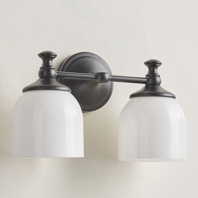 Lumen Modern Minimalist Short Arm Chrome Metal Glass Sconce Wall Lamp - Lamp Copper