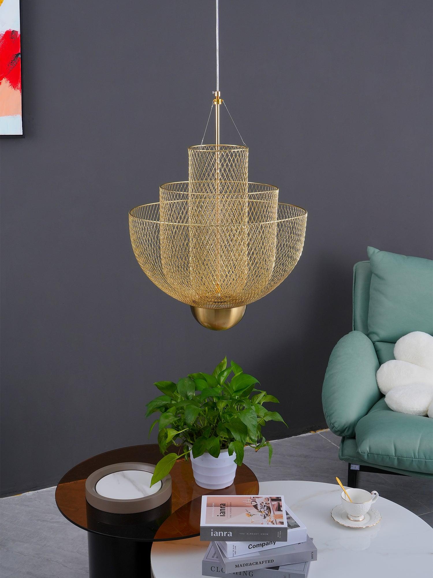 Myraeara Individual Creativity Art Metal Chandelier - Lamp Copper