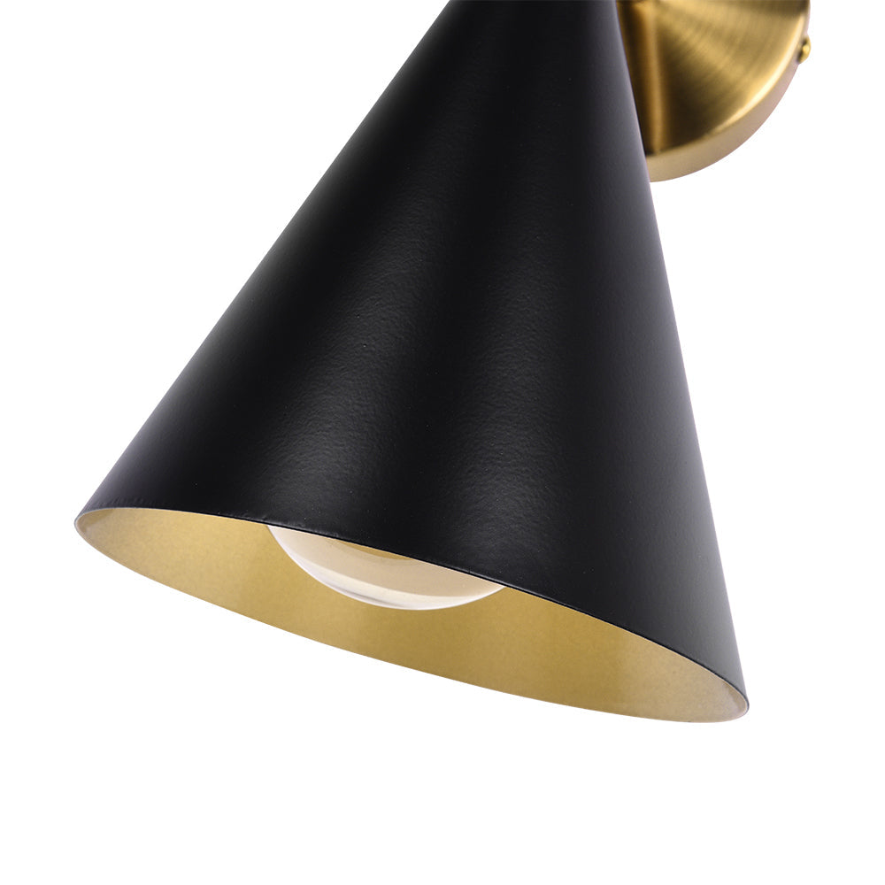 Lunora Mid-Century Modern Metal Wall Sconce