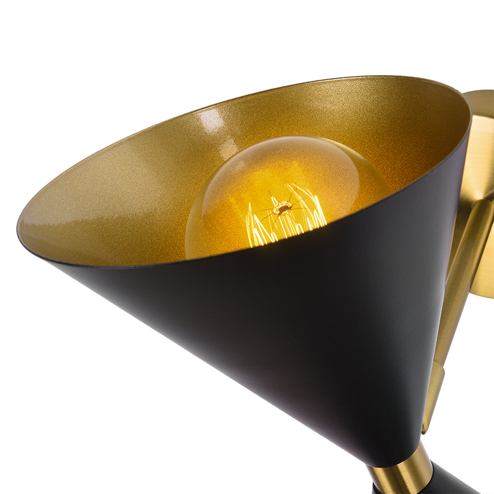 Lunora Mid-Century Modern Metal Wall Sconce