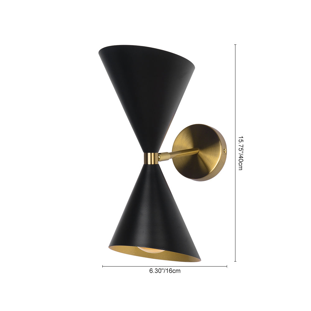 Lunora Mid-Century Modern Metal Wall Sconce