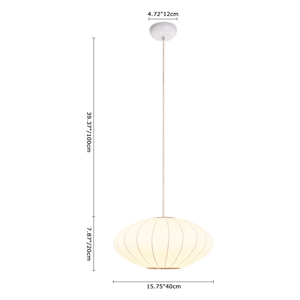 Mjolnir Single Modern Fabric Pendant Light