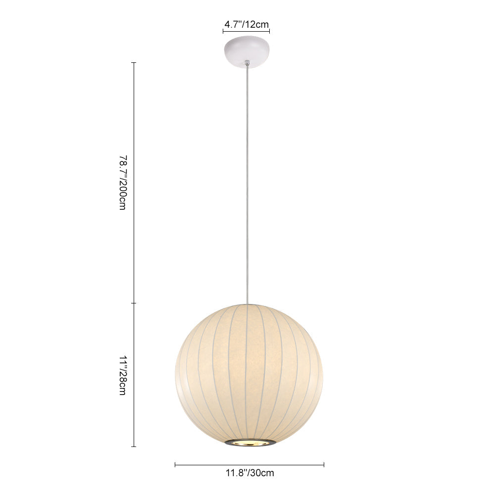 Mjolnir Single Modern Fabric Pendant Light