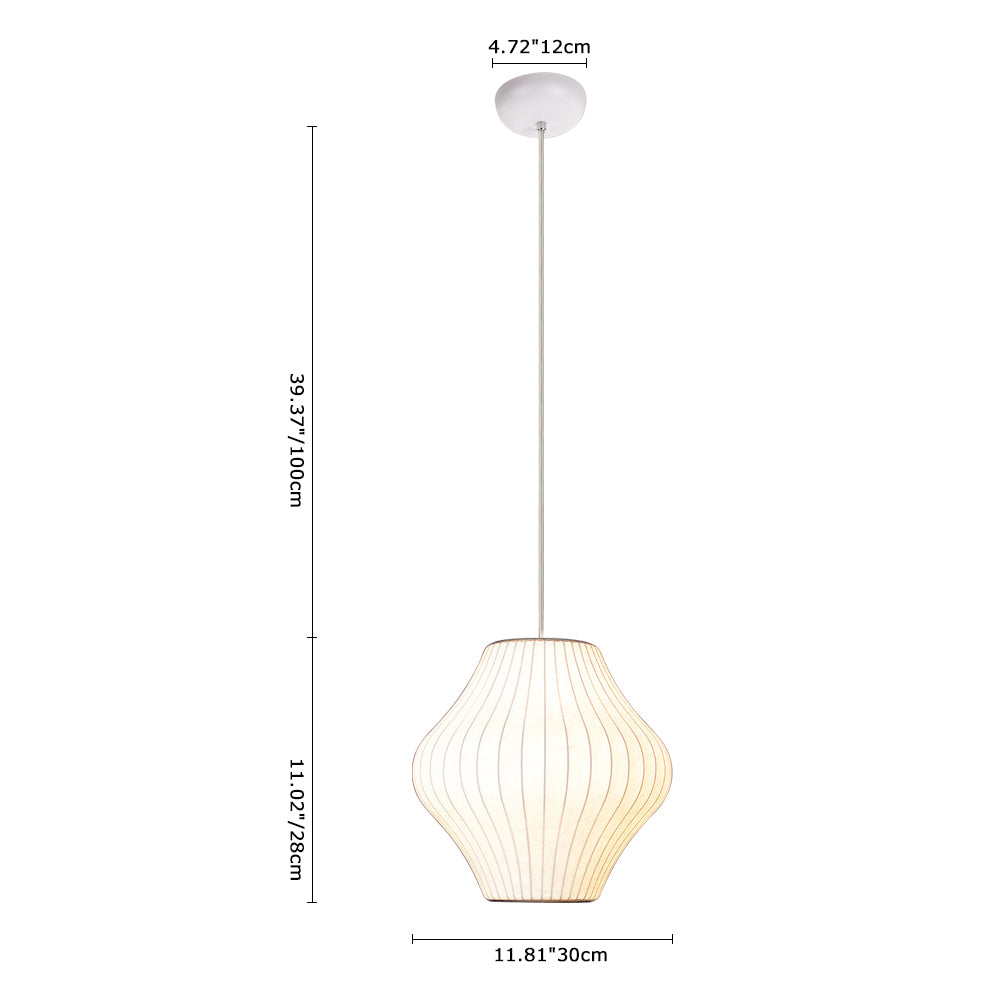 Mjolnir Single Modern Fabric Pendant Light