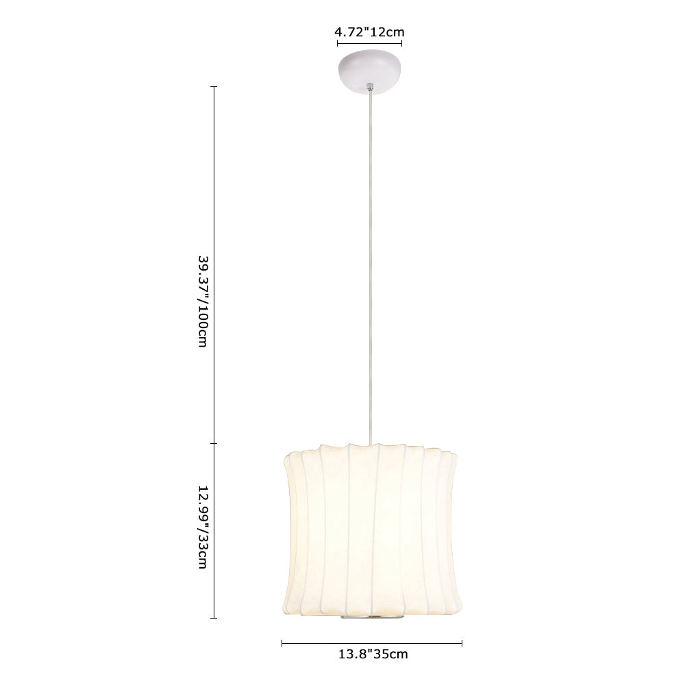 Mjolnir Single Modern Fabric Pendant Light