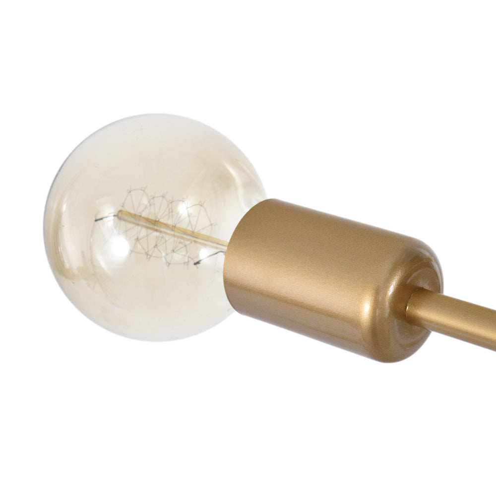 Vallin Modern Brass Semi Flush Mount Chandelier