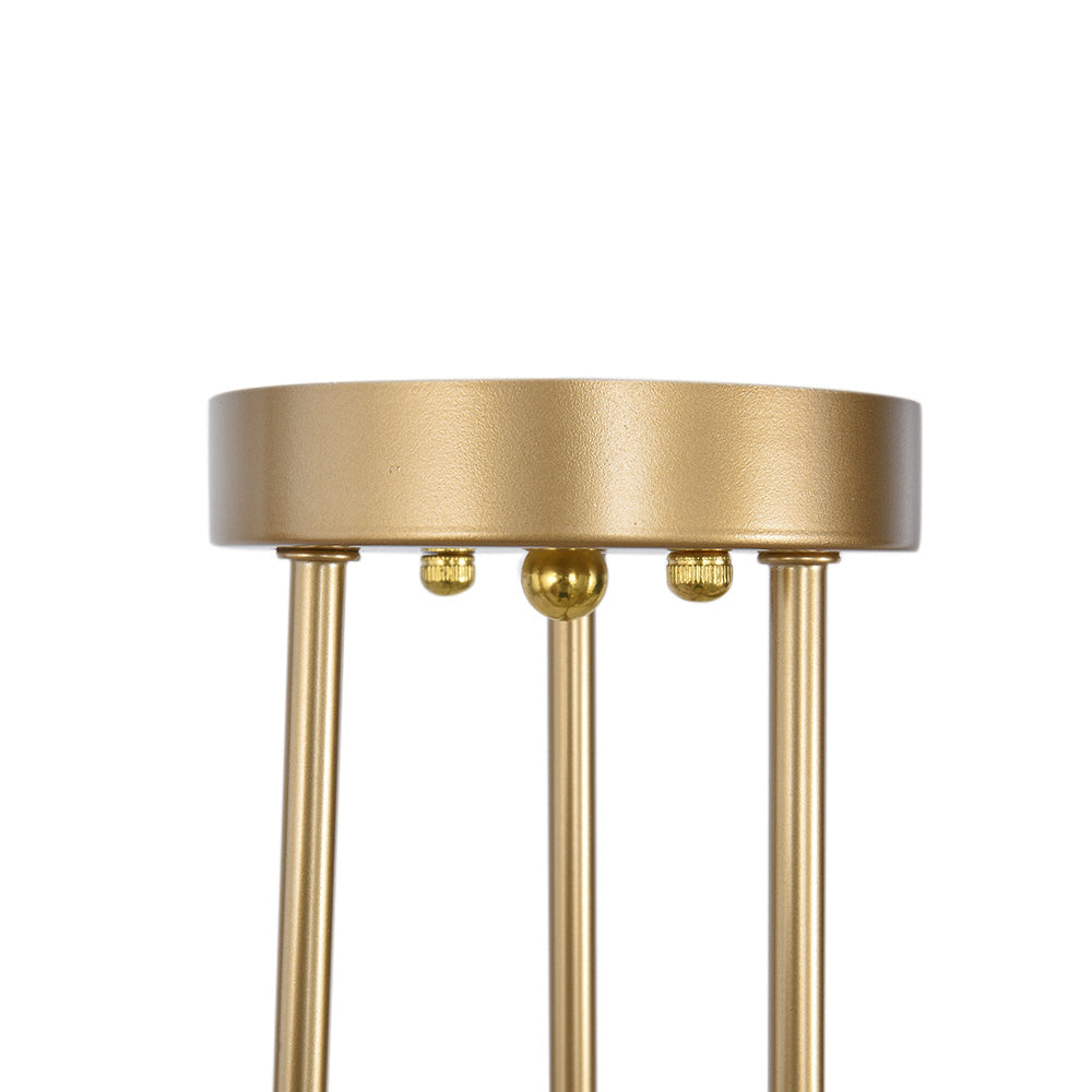 Vallin Modern Brass Semi Flush Mount Chandelier