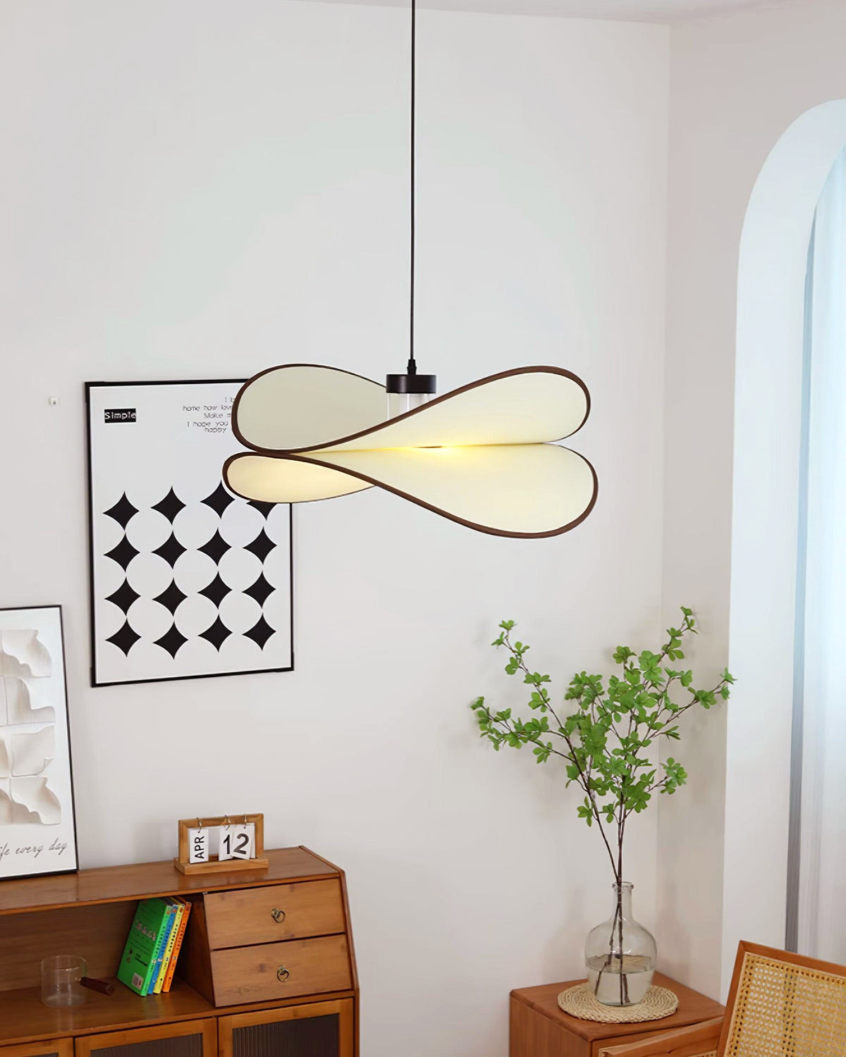 Cicaros Creativity Art Metal Fabric Pendant Lamp - Lamp Copper