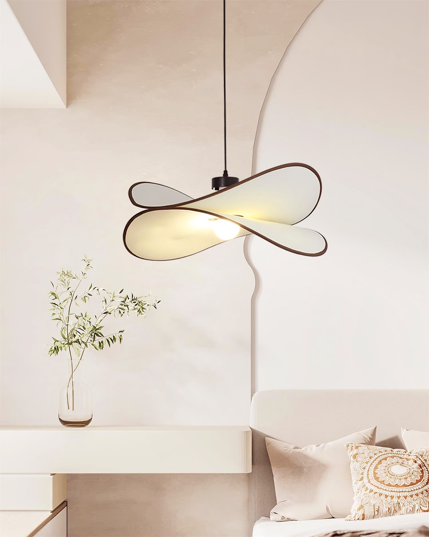 Cicaros Creativity Art Metal Fabric Pendant Lamp - Lamp Copper