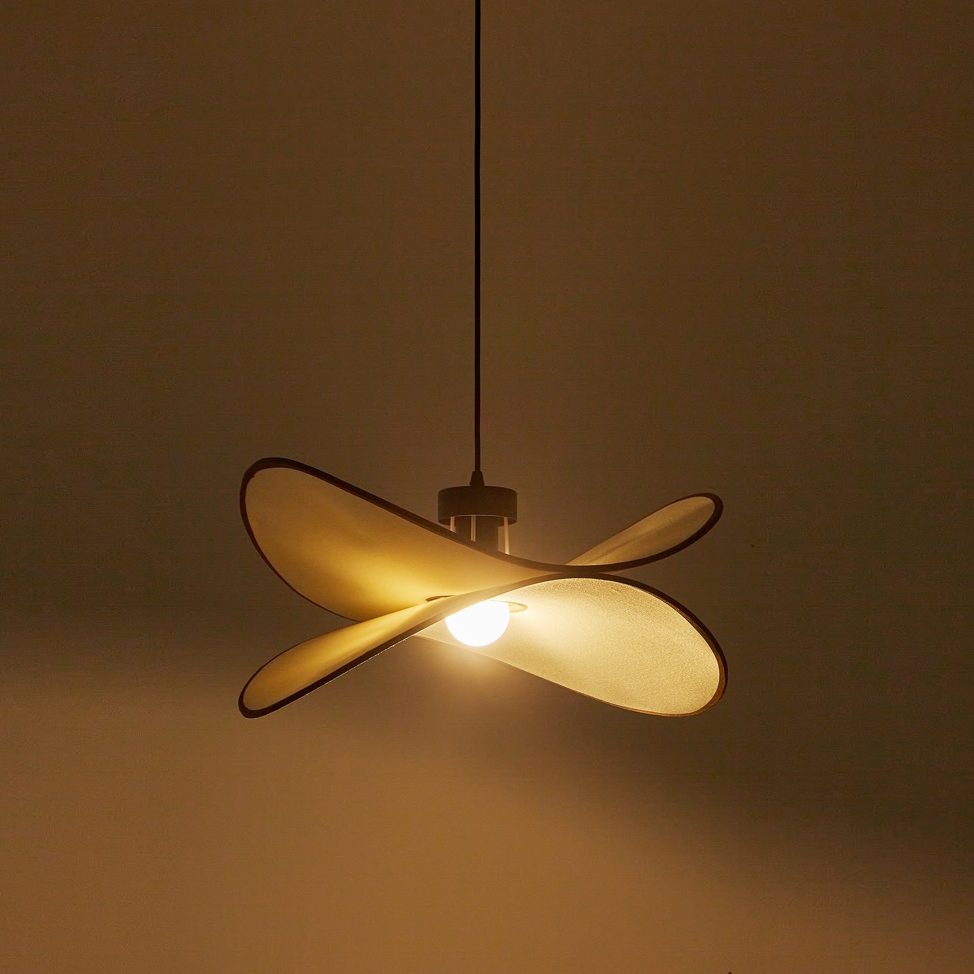 Cicaros Creativity Art Metal Fabric Pendant Lamp - Lamp Copper