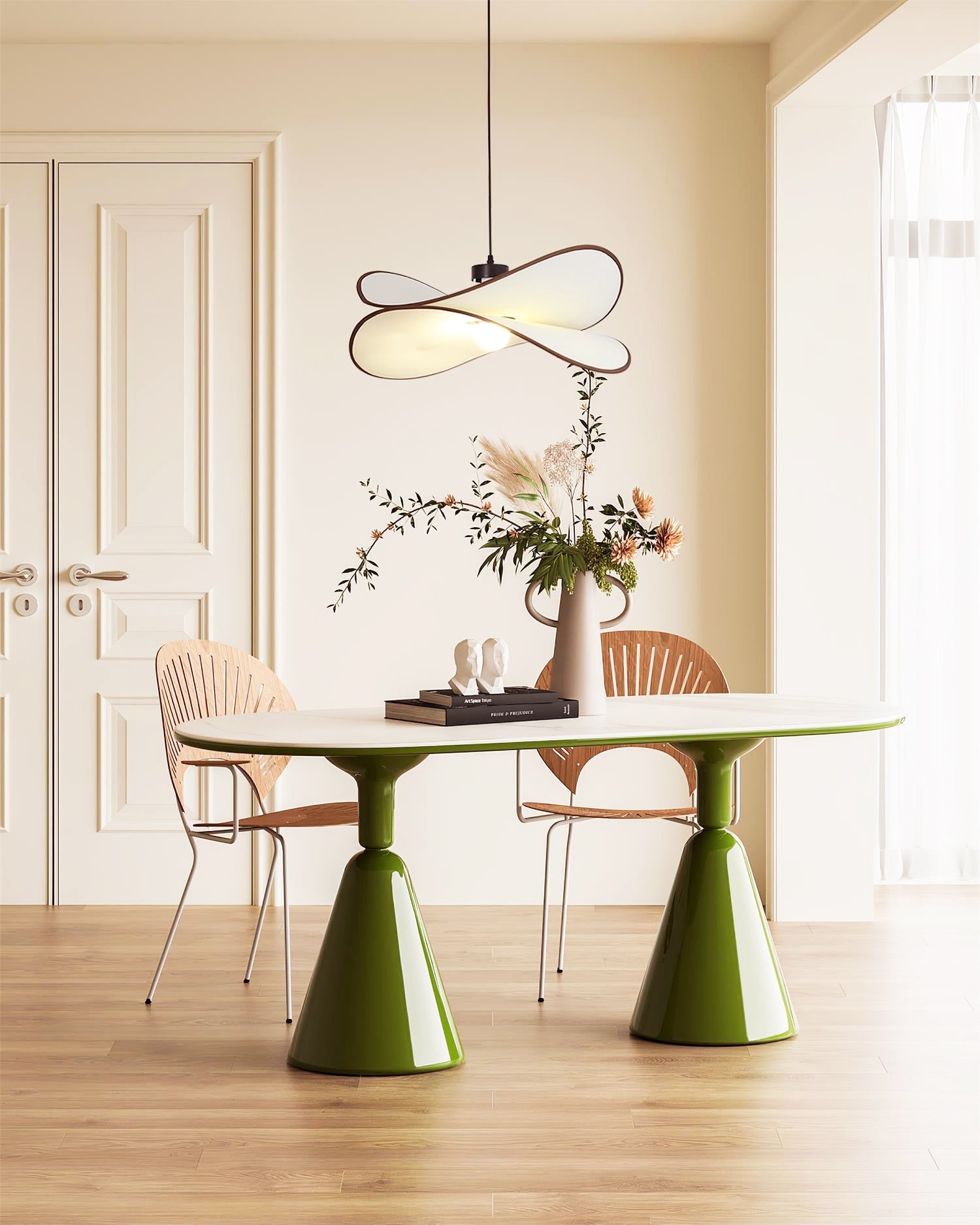 Cicaros Creativity Art Metal Fabric Pendant Lamp - Lamp Copper