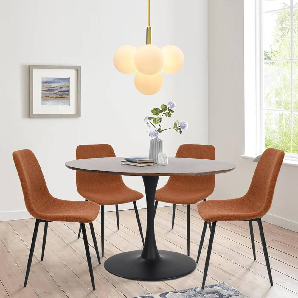 Eloria Modern Metal Glass Chandelier