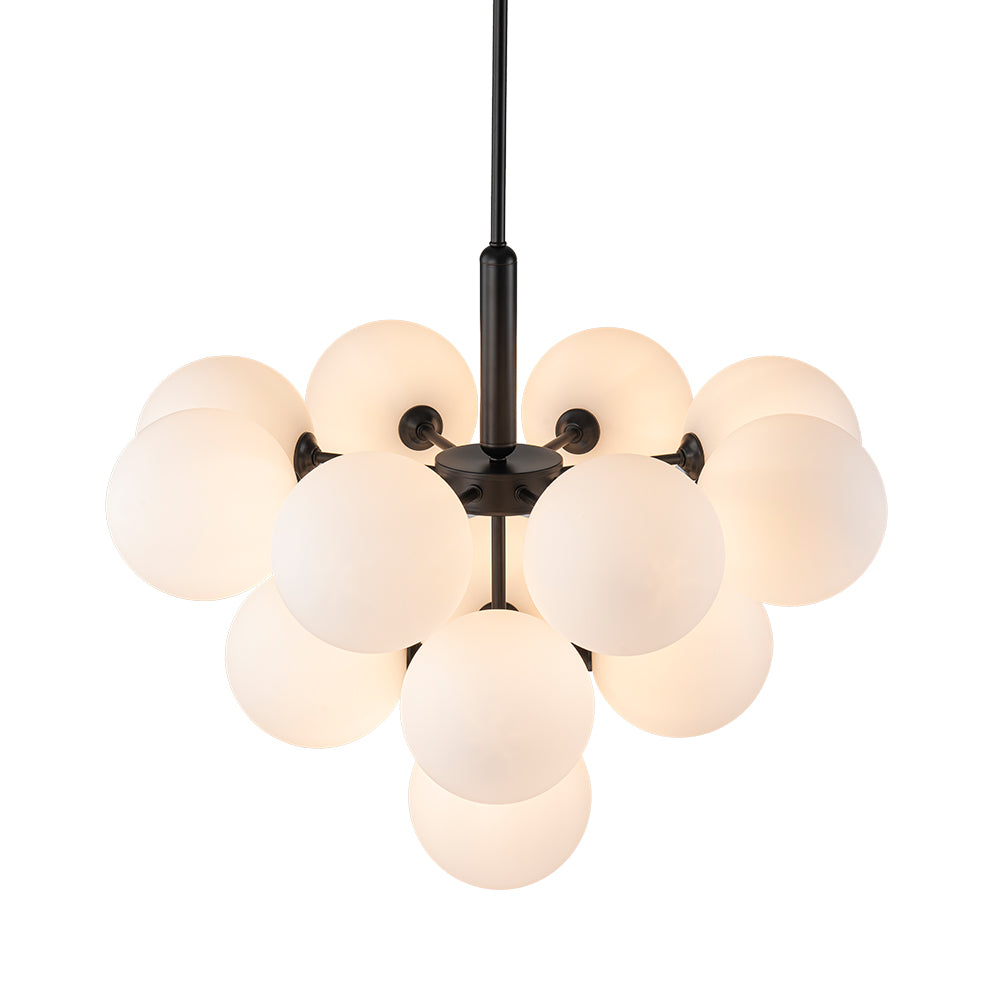 Eloria Modern Metal Glass Chandelier