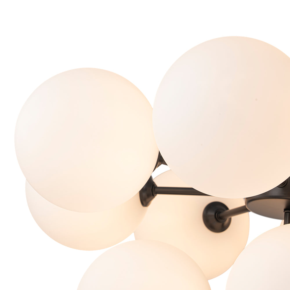 Eloria Modern Metal Glass Chandelier