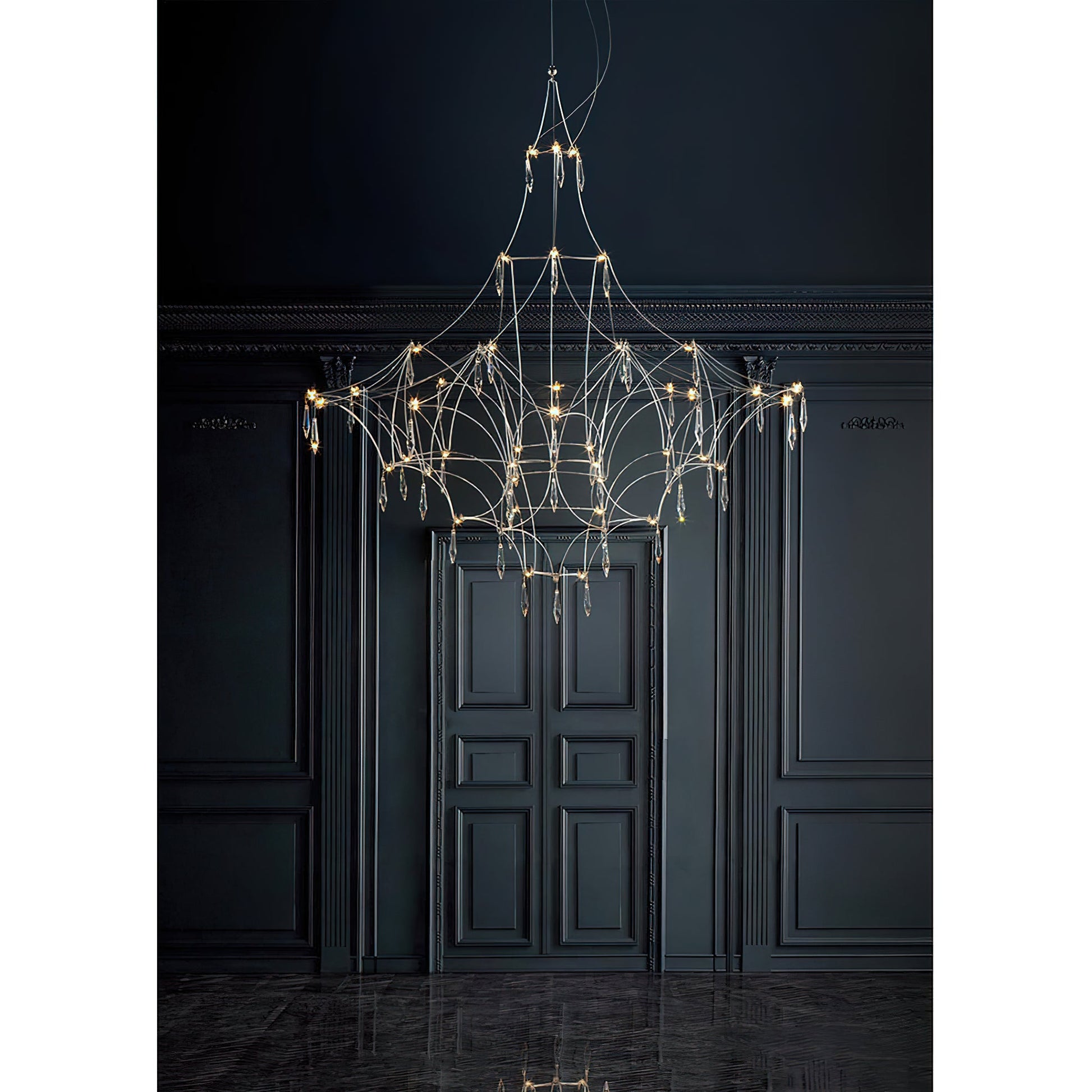 Allaeira Postmodern Luxury Crystal Chandelier - Lamp Copper