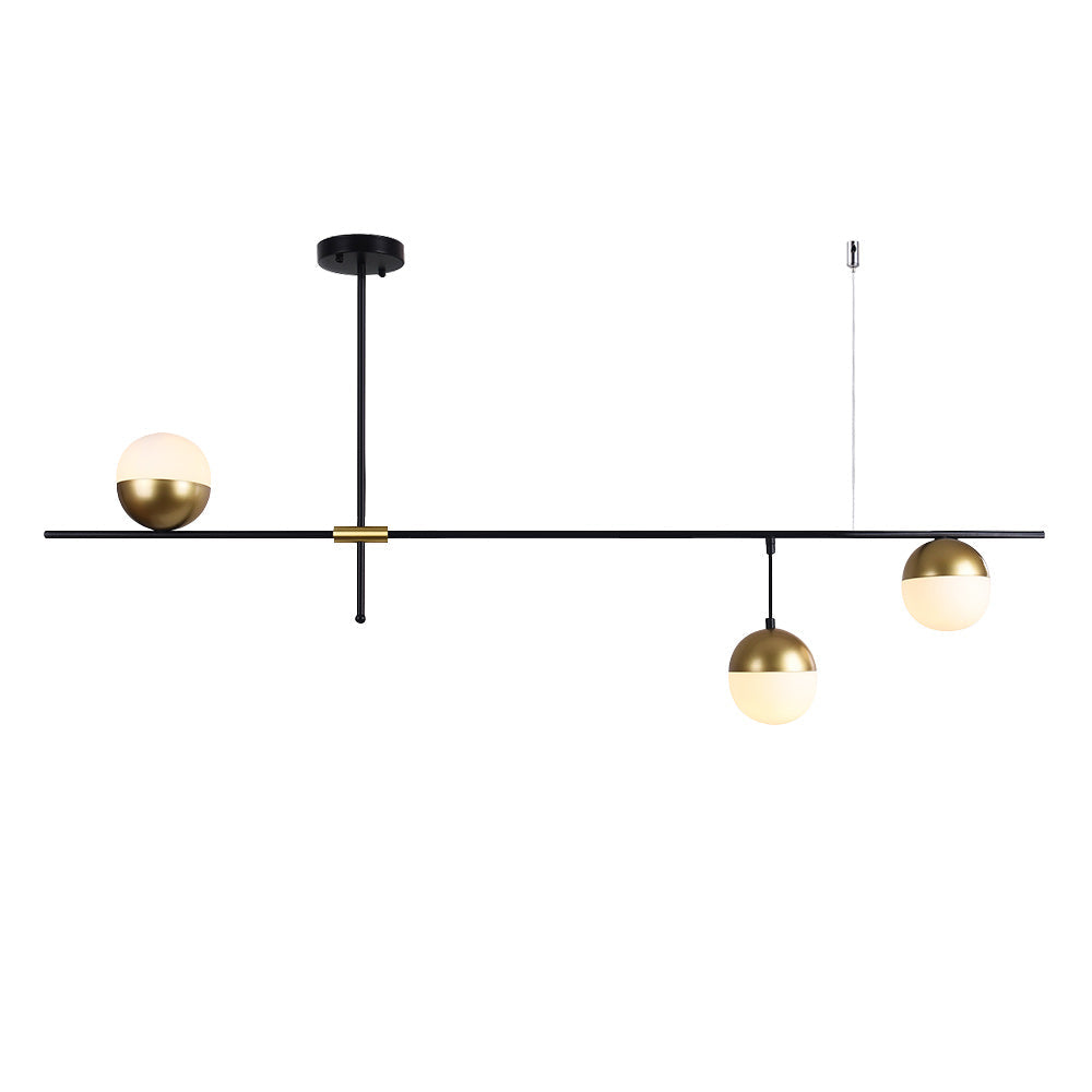 Modern Linear Metal Chandelier