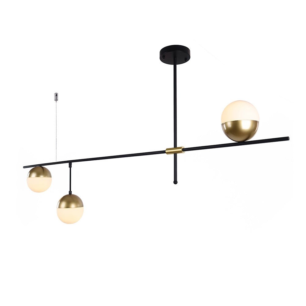 Modern Linear Metal Chandelier