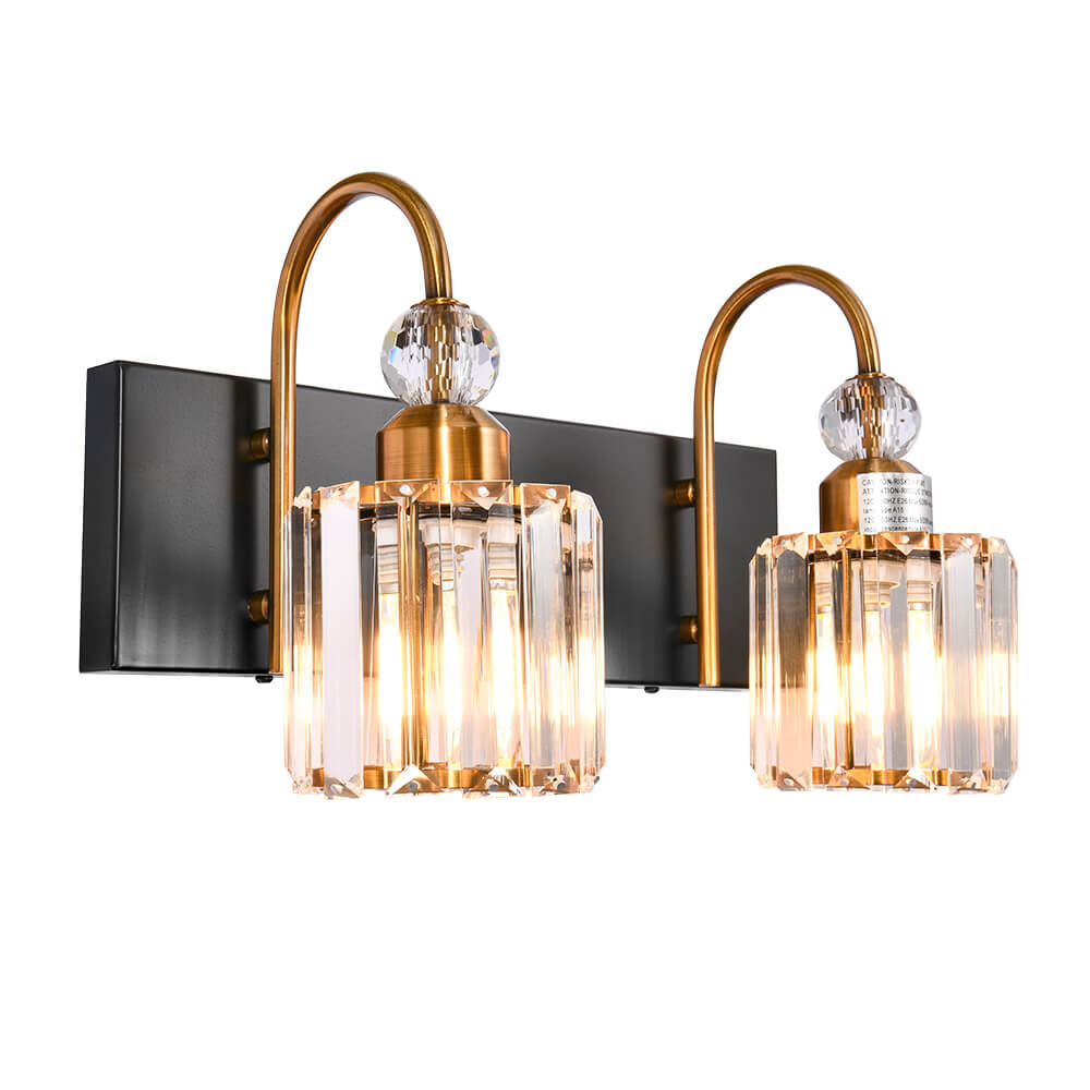 Ogon Modern Crystal Vanity Wall Sconce