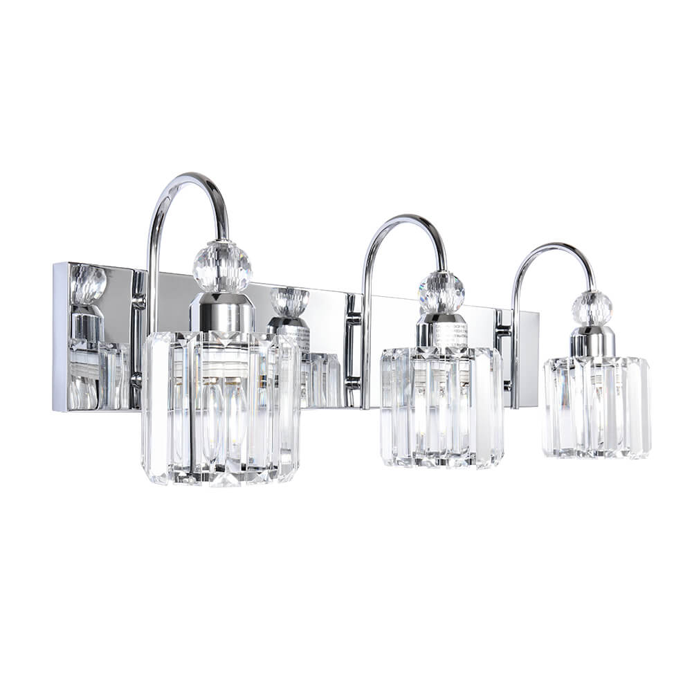 Ogon Modern Crystal Vanity Wall Sconce
