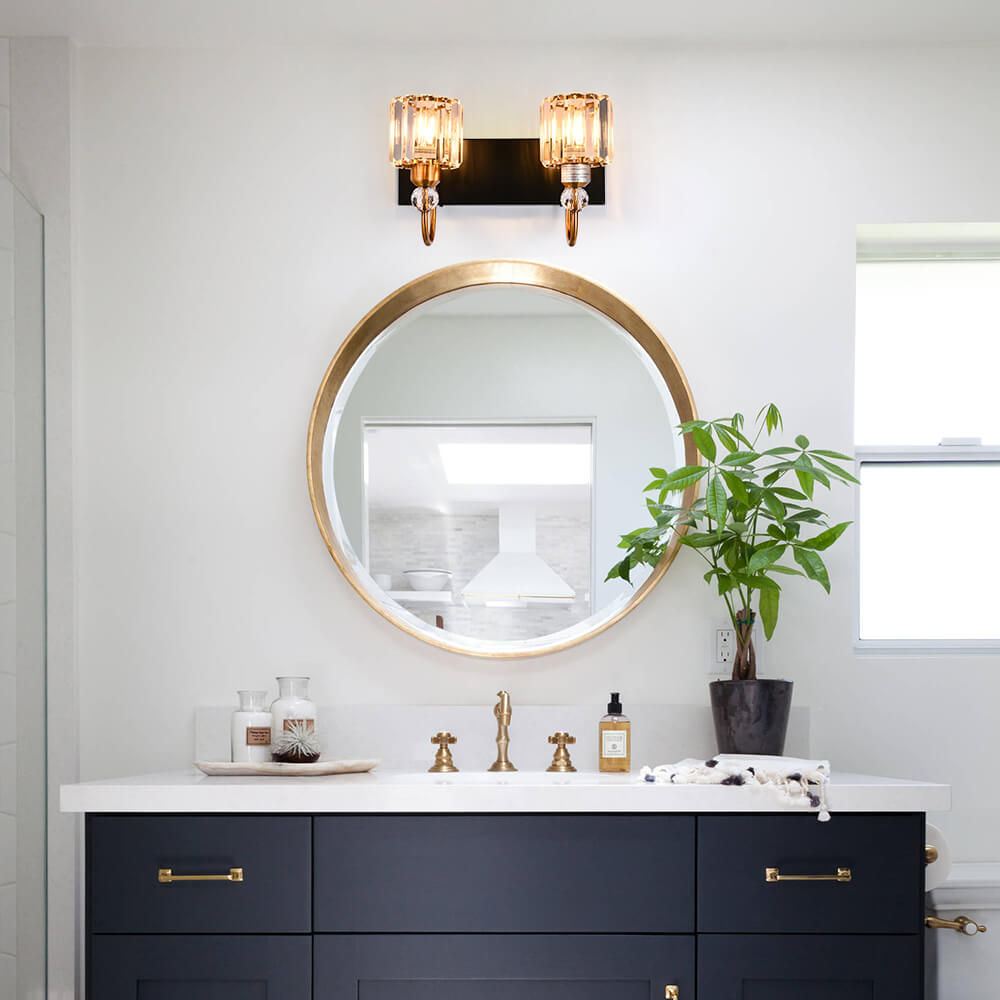 Ogon Modern Crystal Vanity Wall Sconce