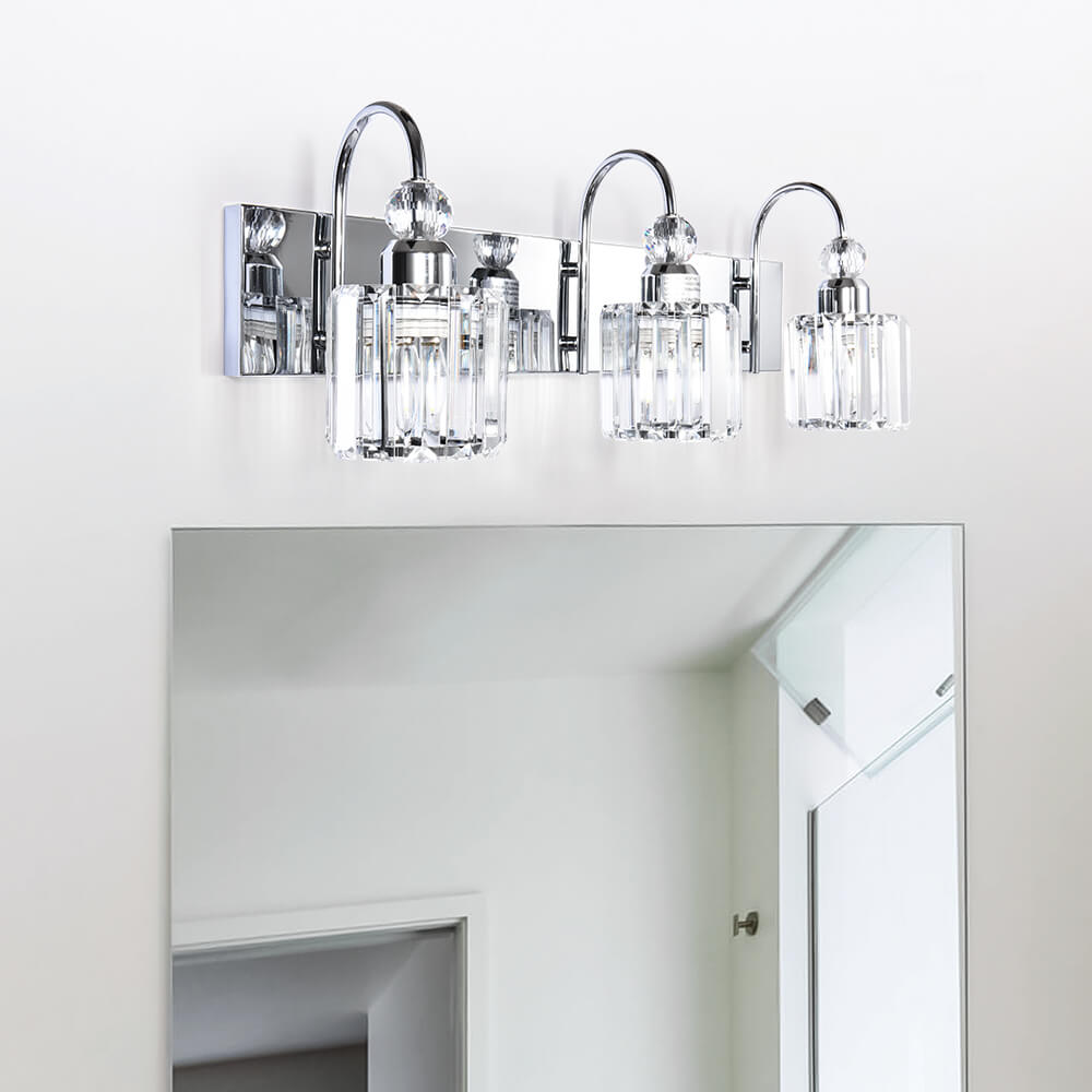 Ogon Modern Crystal Vanity Wall Sconce
