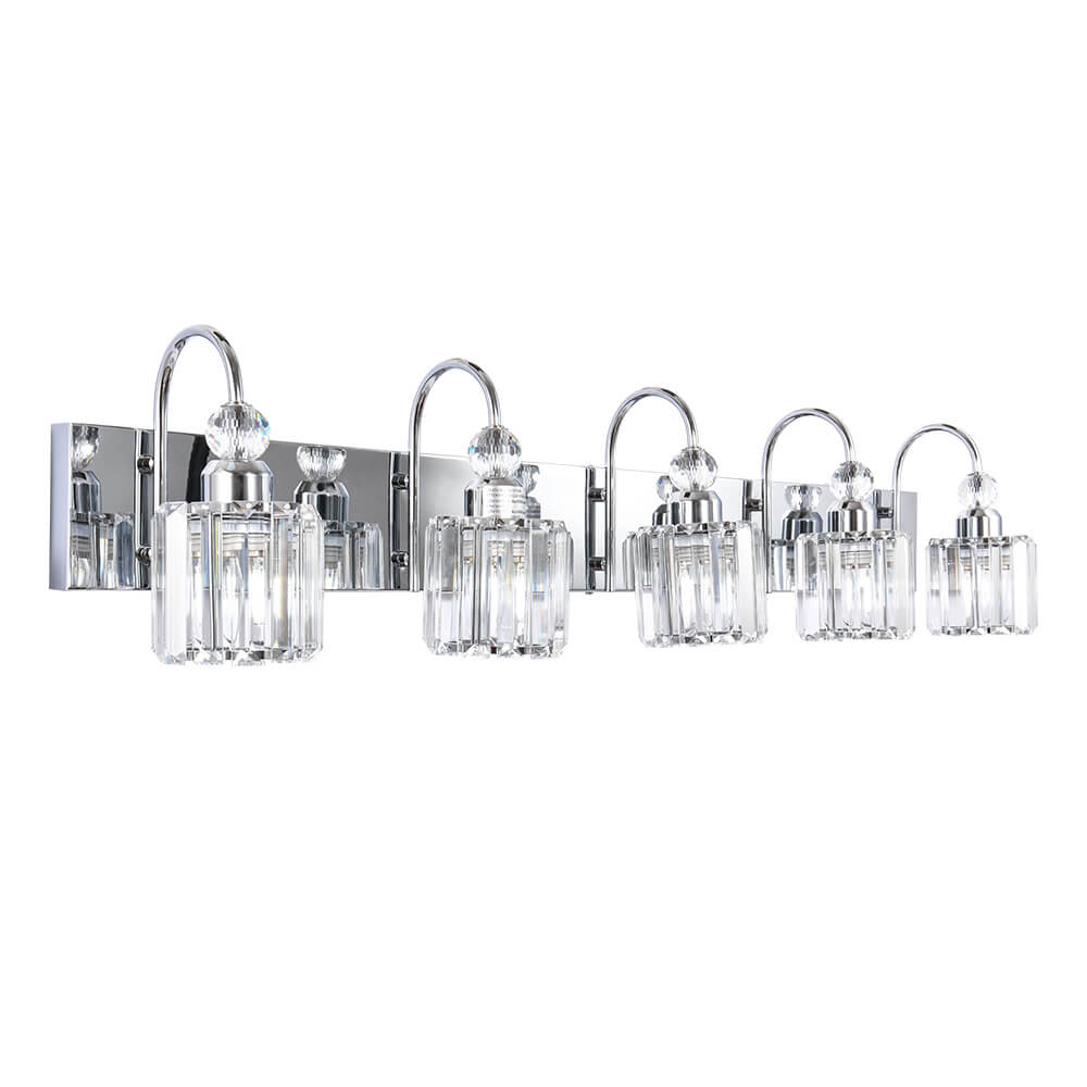 Ogon Modern Crystal Vanity Wall Sconce