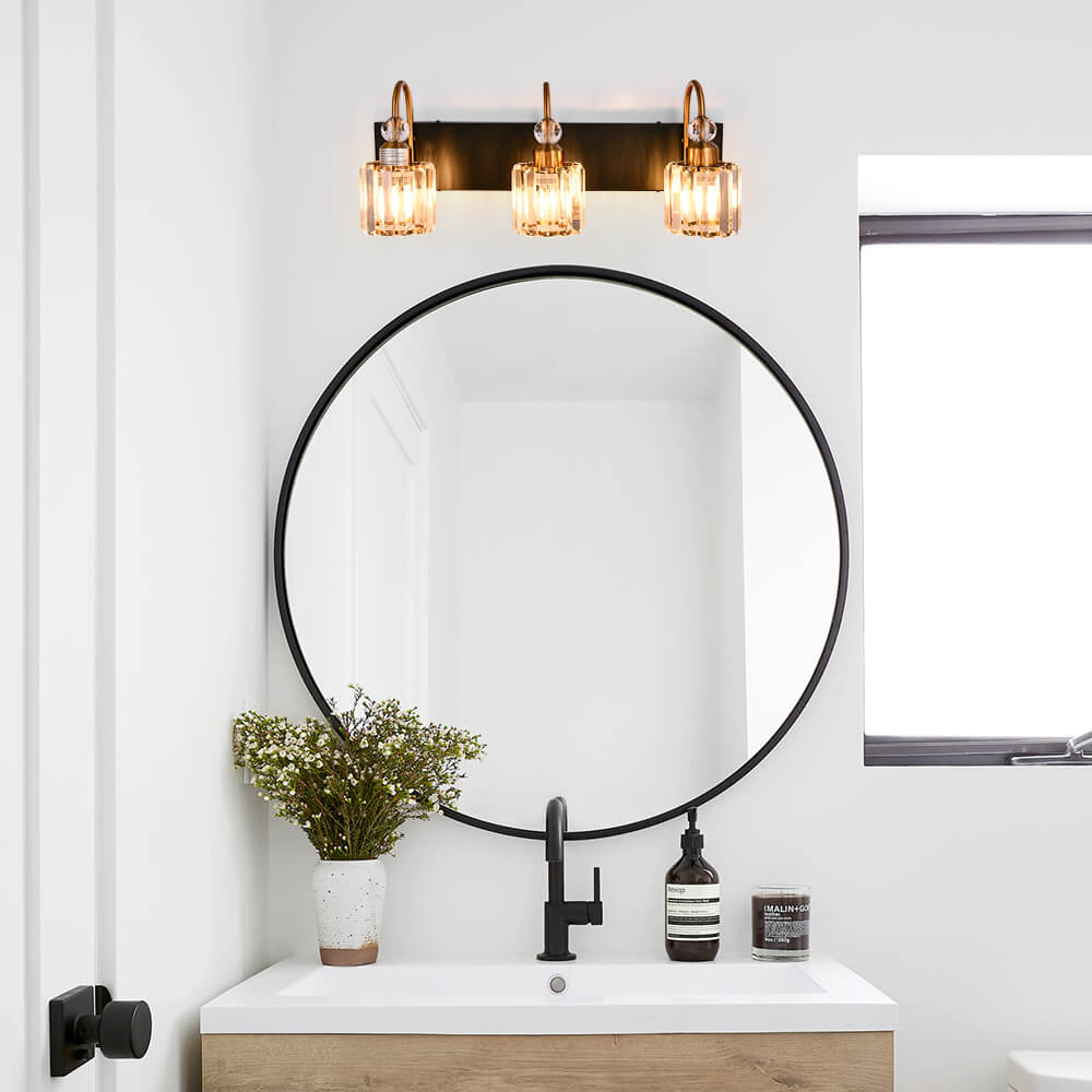 Ogon Modern Crystal Vanity Wall Sconce
