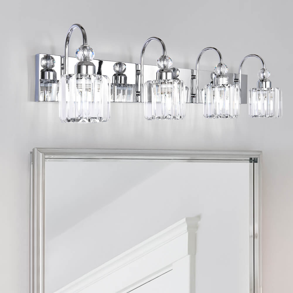 Ogon Modern Crystal Vanity Wall Sconce