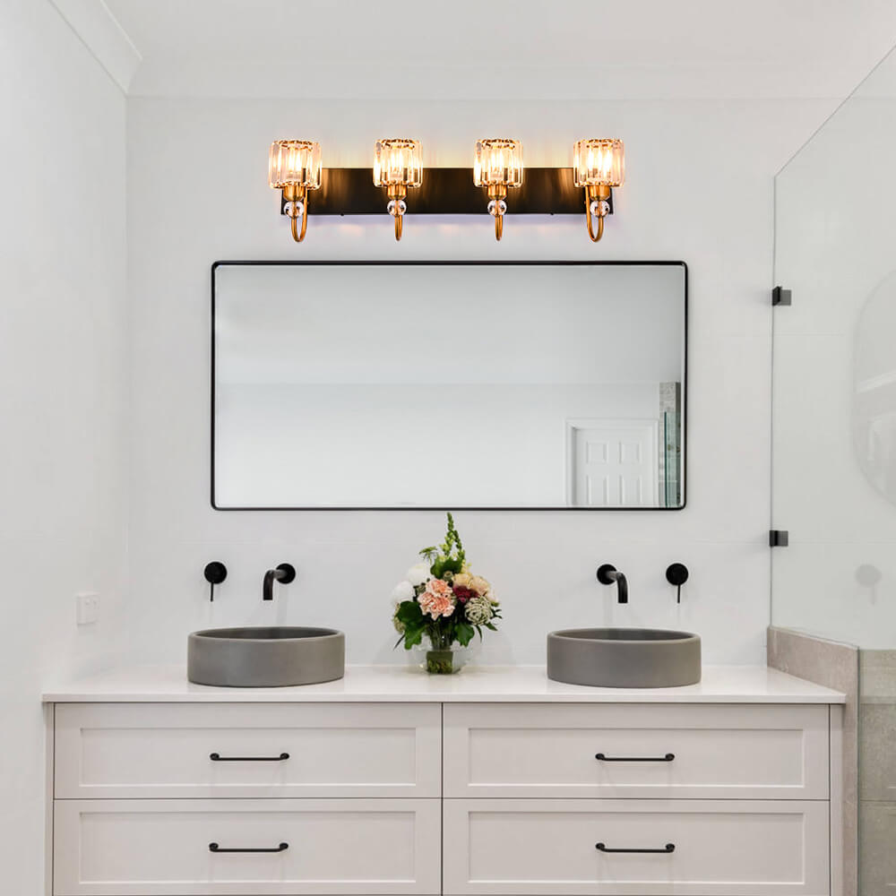 Ogon Modern Crystal Vanity Wall Sconce