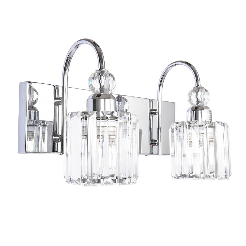 Ogon Modern Crystal Vanity Wall Sconce