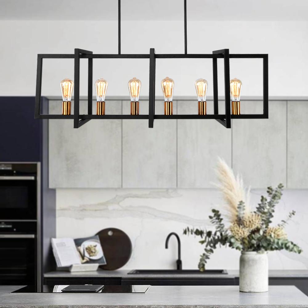 Quell Modern Farmhouse Metal Chandelier