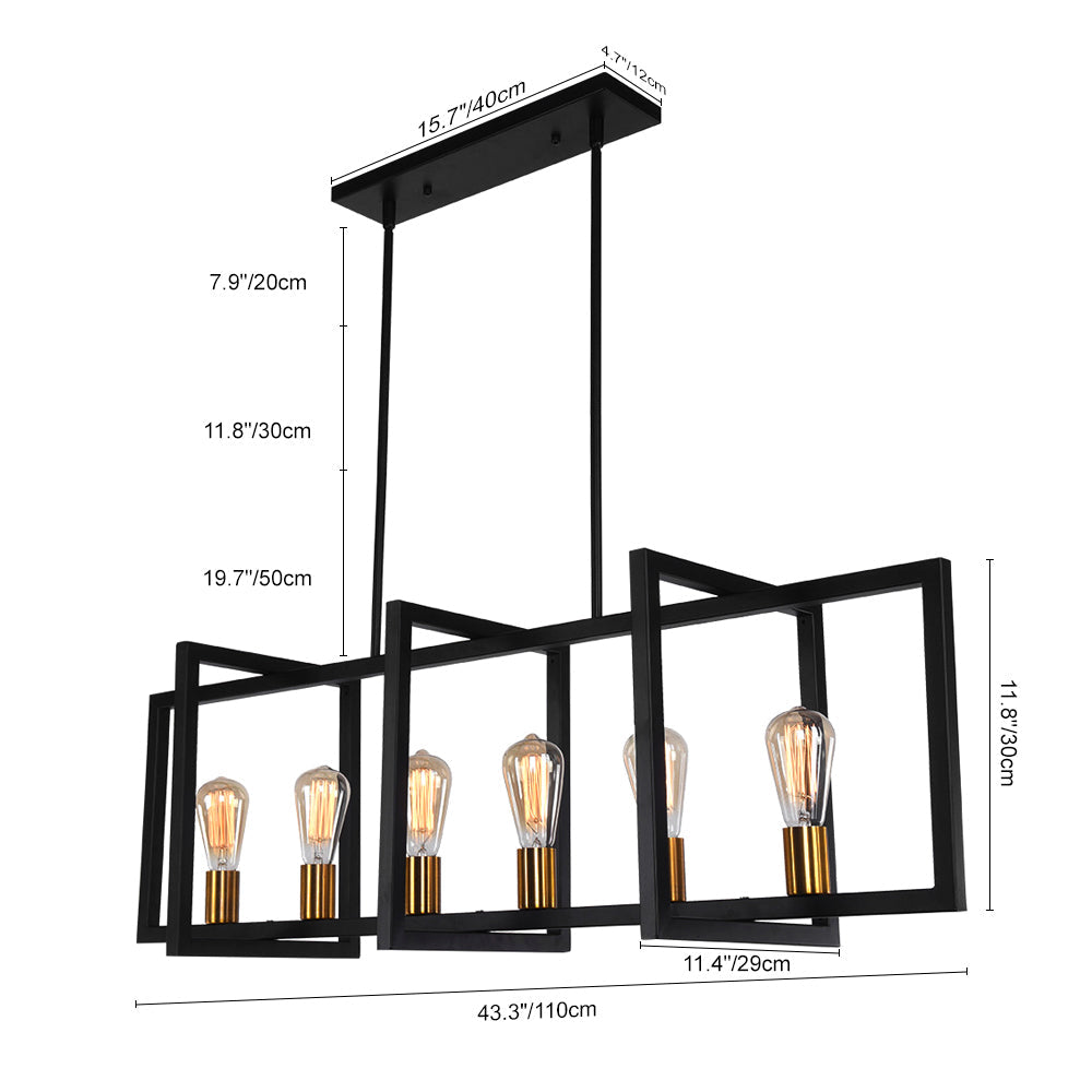 Quell Modern Farmhouse Metal Chandelier